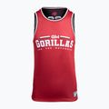 Gorilla Wear Keene κόκκινο/μαύρο ανδρικό μπλουζάκι προπόνησης 12