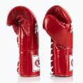 Fairtex Pro Competition Boxing Gloves Locked Thumb Leather κόκκινο 3