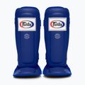 Fairtex In-Step διπλά προστατευτικά με επένδυση κνήμης μπλε