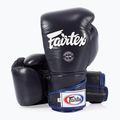 Fairtex Κομψά γωνιακά γάντια πυγμαχίας Sparring - Κλειδωμένος αντίχειρας μπλε 4