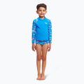 Μακρυμάνικο μαγιό κολύμβησης Funky Trunks Zippy Rash Vest fin swimming 2