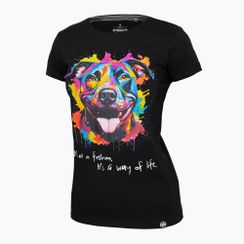 Pitbull West Coast γυναικείο t-shirt Watercolor μαύρο