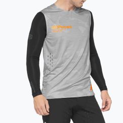 Ανδρική ποδηλατική μπλούζα 100% R-Core Concept Αμάνικο γκρι παραλλαγή