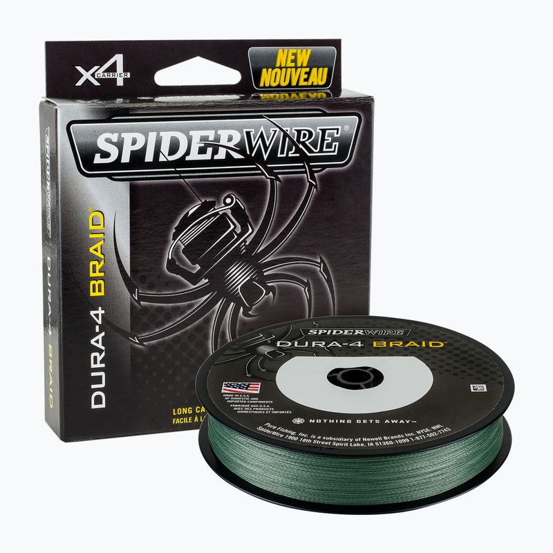 SpiderWire Dura 4 πράσινη πλεξούδα περιστροφής 1450386