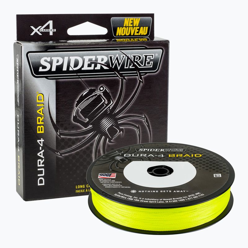 SpideWire Dura 4 κίτρινη πλεξούδα spinnig 1450413