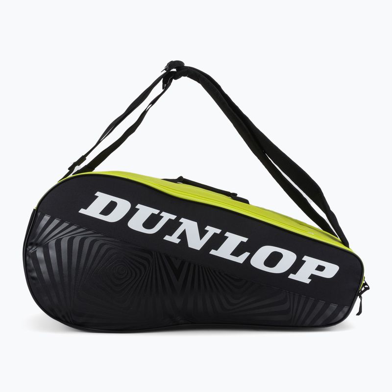 Τσάντα τένις Dunlop D Tac Sx-Club 6Rkt μαύρη και κίτρινη 10325362