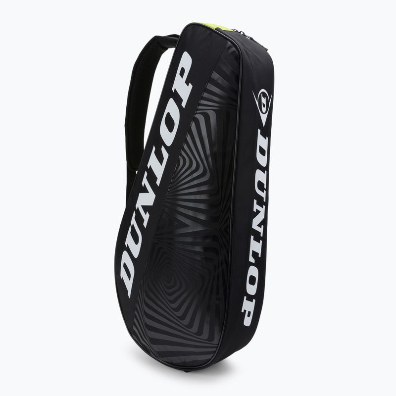 Τσάντα τένις Dunlop D Tac Sx-Club 3Rkt μαύρη και κίτρινη 10325363 2