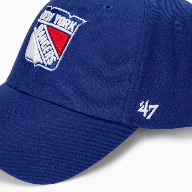 Καπέλο μπέιζμπολ 47 Brand NHL New York Rangers MVP royal blue 4