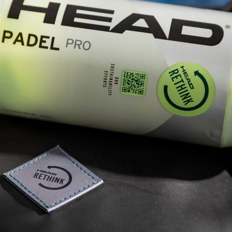 HEAD Pro μπάλες για κουπί 3 τεμάχια κίτρινο 575613 4