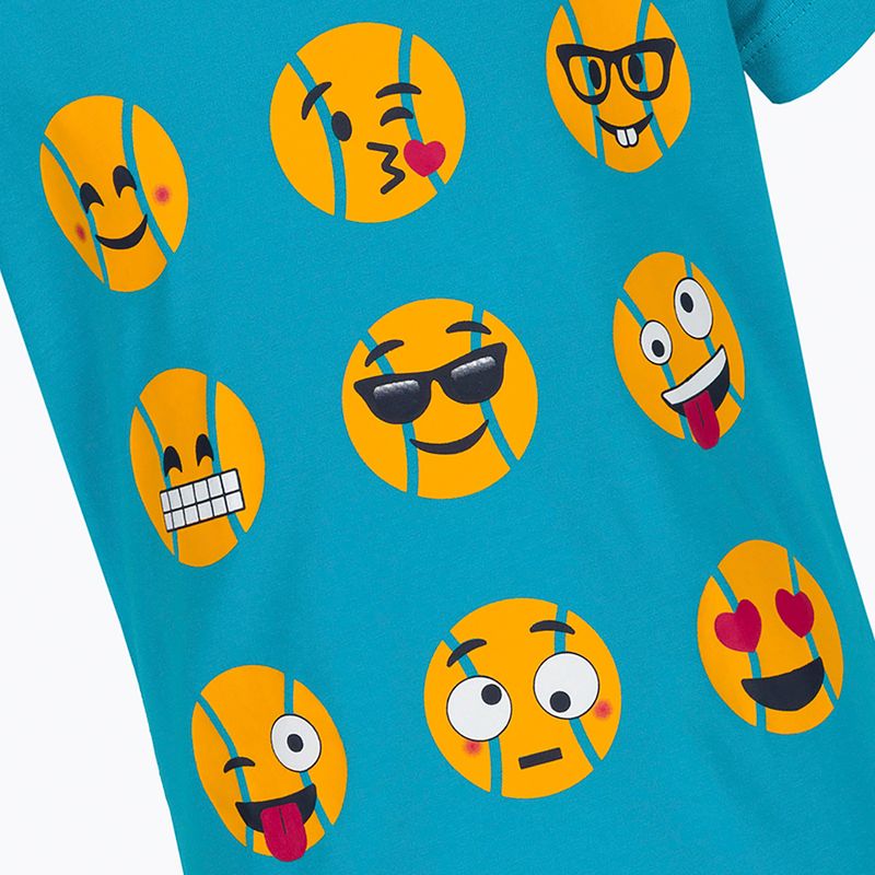 Παιδικό πουκάμισο τένις Wilson Emoti-Fun Tech Tee μπλε WRA807903 4