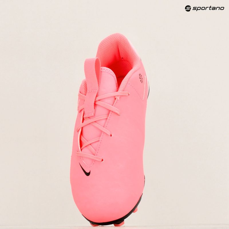 Nike Phantom GX II Academy FG/MG Junior παπούτσια ποδοσφαίρου για παιδιά, παλμός ηλιοβασιλέματος/μαύρο 9