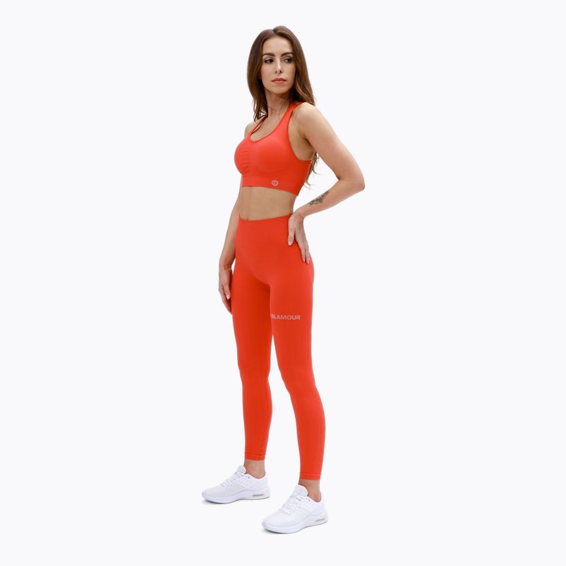 Γυναικείο κολάν γυμναστικής Gym Glamour Push Up Coral 369 2