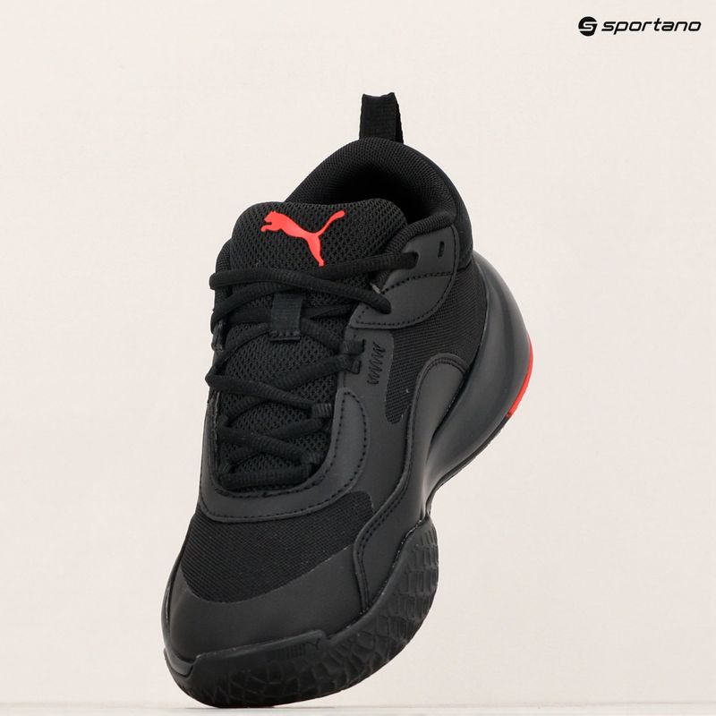 Παιδικά παπούτσια μπάσκετ PUMA Playmaker Pro JR puma black/for all time red 9