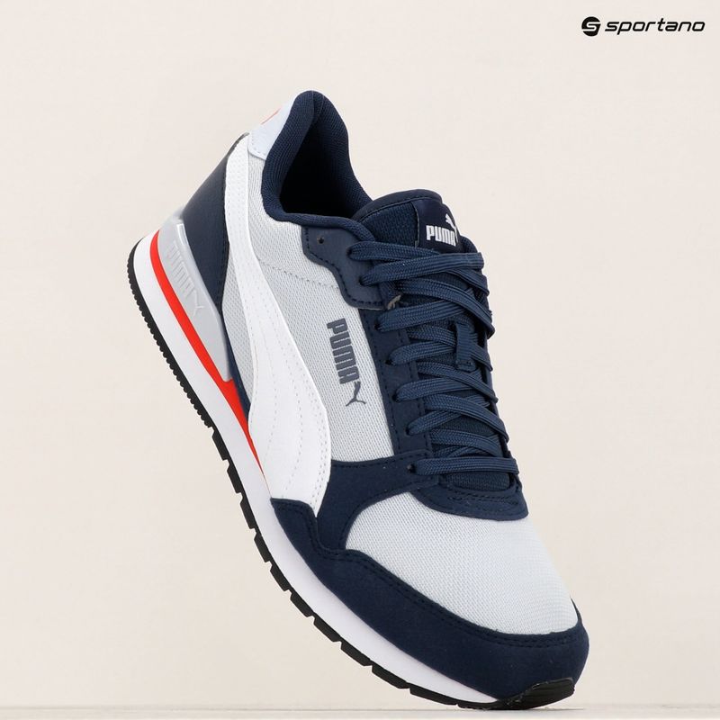 Παπούτσια Puma ST Runner v3 Mesh silver mist/white/club navy/for all time red/black 14