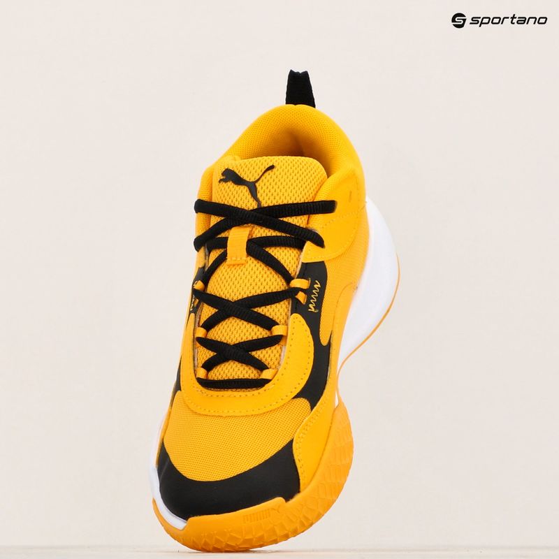 Παιδικά παπούτσια μπάσκετ PUMA Playmaker Pro JR yellow sizzle/puma blackl 16