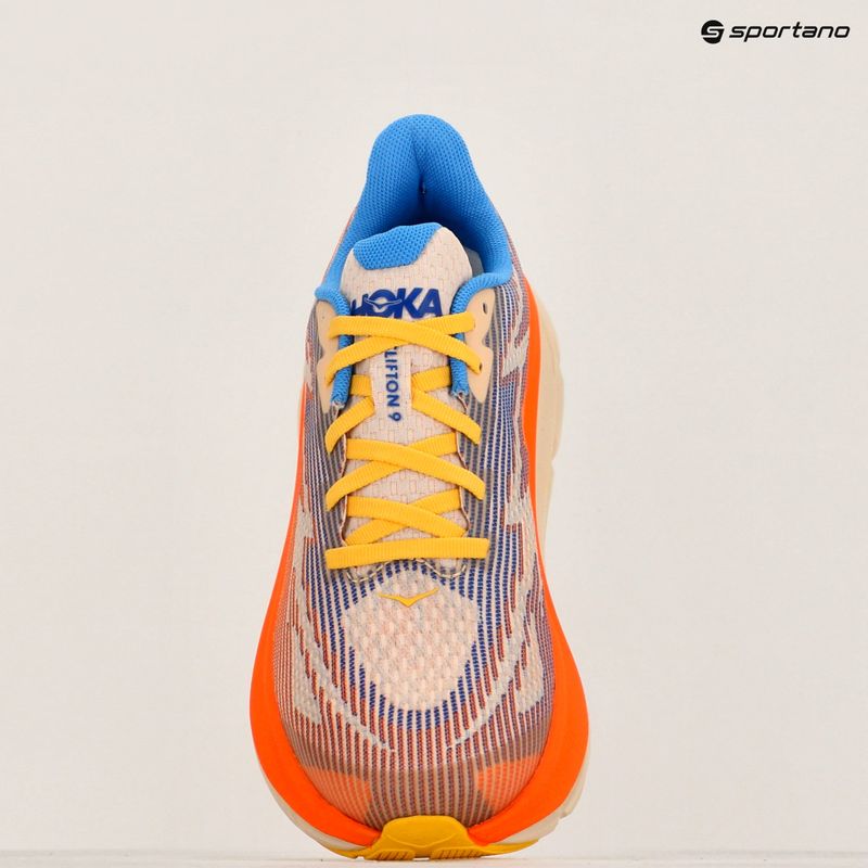 HOKA Clifton 9 ultramarine/electric tangerine παιδικά παπούτσια τρεξίματος 16