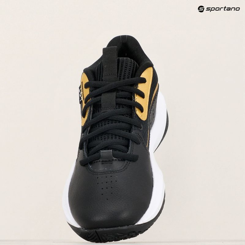 Under Armour GS Lockdown 7 παιδικά παπούτσια μπάσκετ μαύρο/μαύρο/μεταλλικό χρυσό 9