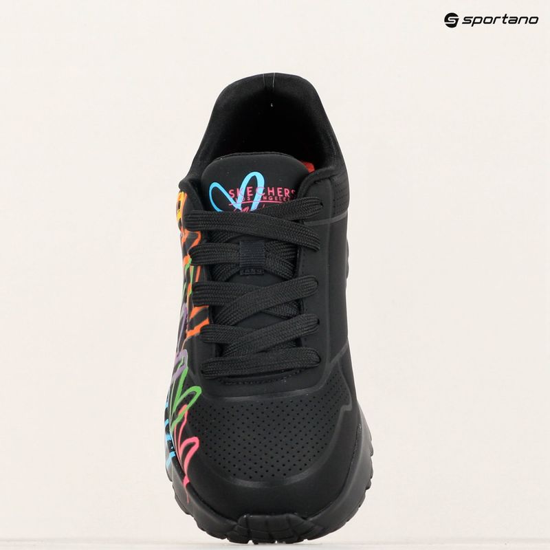 Παιδικά παπούτσια SKECHERS JGoldcrown Uno Lite Spread The Love black/multicolor 11