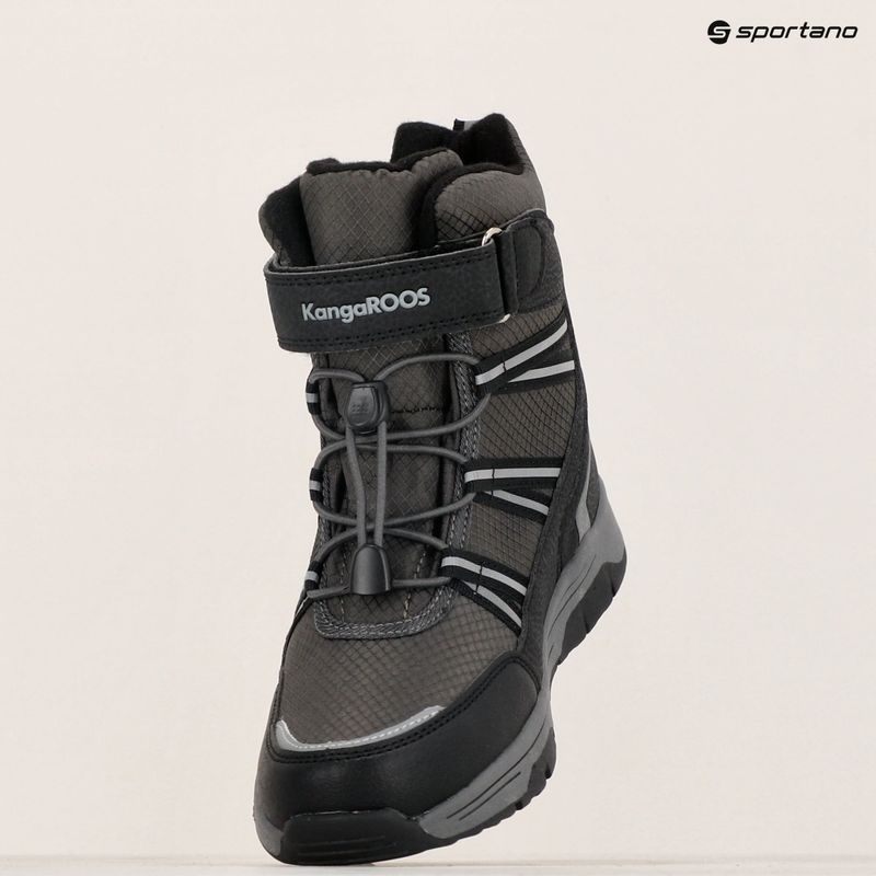 Παιδικές μπότες χιονιού KangaROOS K-MJ Eldora EV RTX jet black / steel grey 16