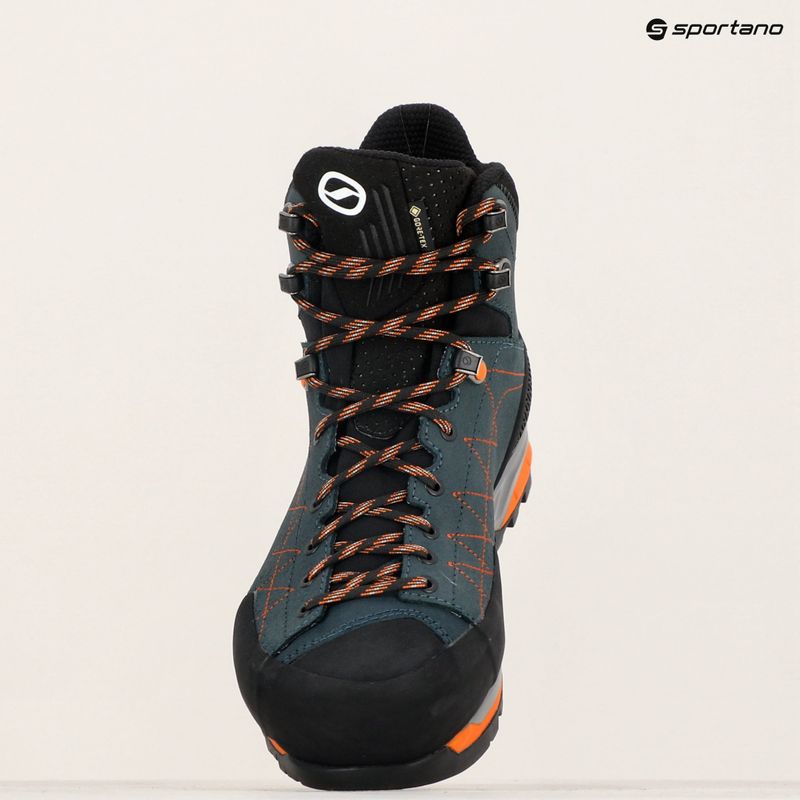 Ανδρικά παπούτσια πρόσβασης SCARPA Zodiac TRK GTX petrol/rust orange 16