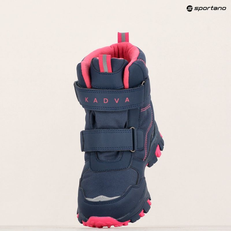 KADVA παιδικές μπότες χιονιού Snowey Mid WP navy blue/fuchsia 13