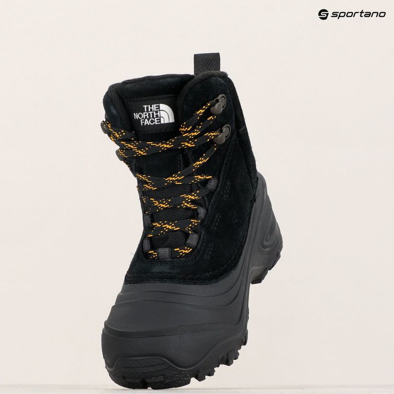 Παιδικά παπούτσια πεζοπορίας The North Face Chilkat V Lace WP black/black 16