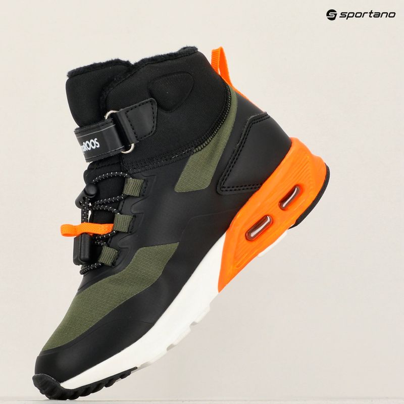 KangaROOS KX-Toke Mid EV παιδικά παπούτσια military green / neon orange 15