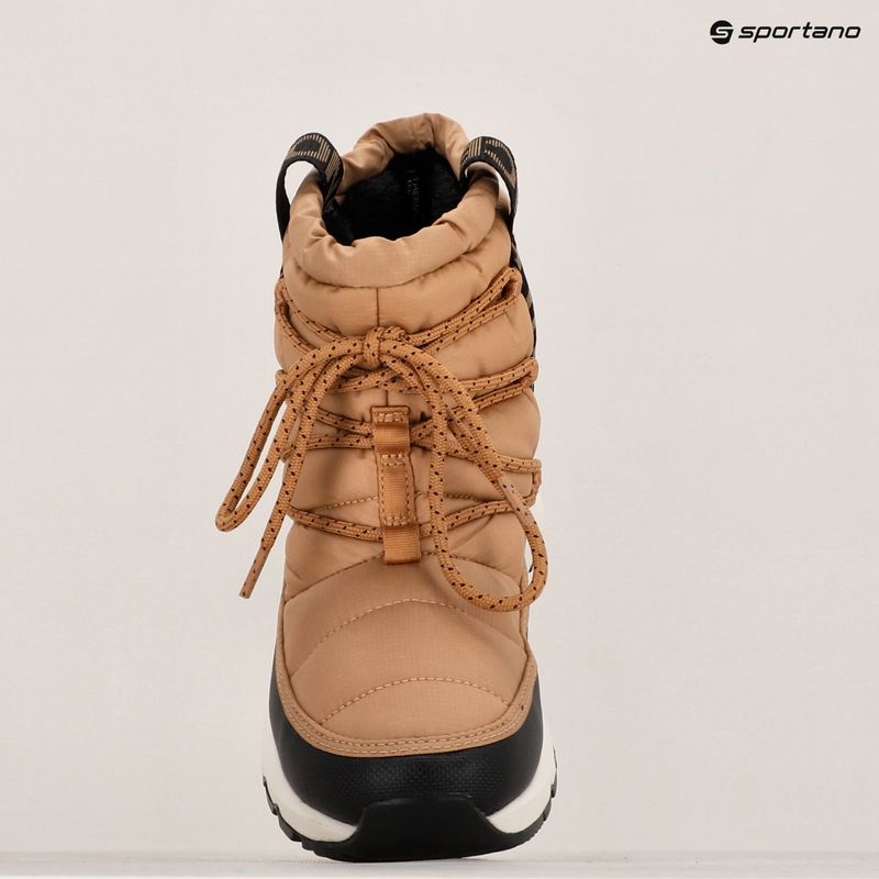 Γυναικείες μπότες χιονιού The North Face Thermoball Lace Up WP αμυγδαλωτό βούτυρο / μαύρο 15