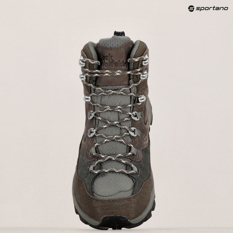 Ανδρικά παπούτσια πεζοπορίας Jack Wolfskin Cyrox Texapore Mid cold coffee 10