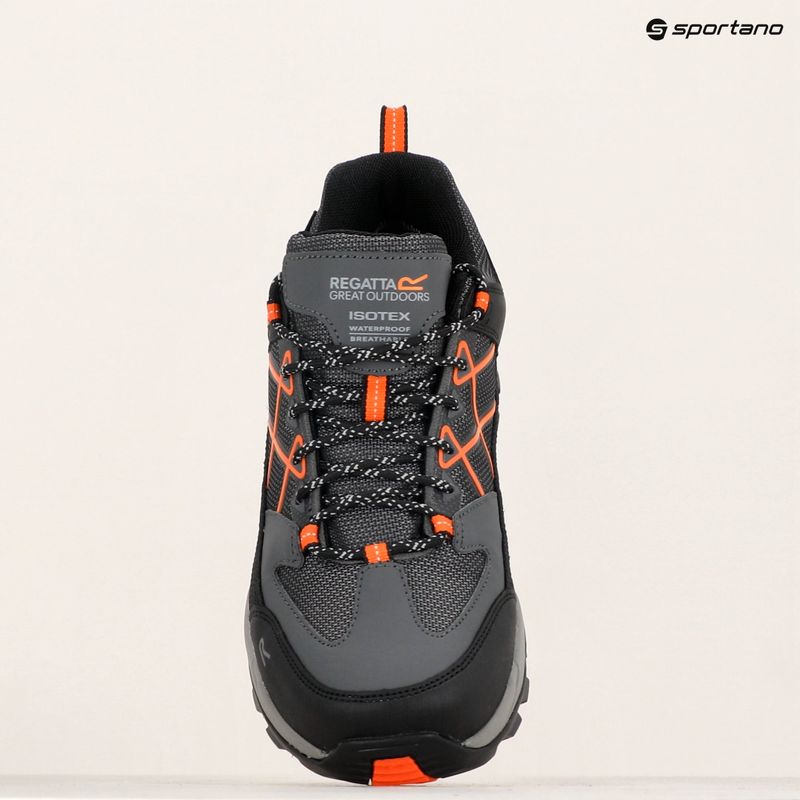 Ανδρικά παπούτσια πεζοπορίας REGATTA Samaris III Low granite/blaze orange 21