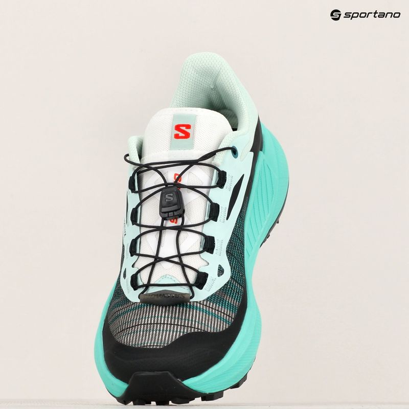 Salomon Genesis bay/electric green/cherry γυναικεία παπούτσια για τρέξιμο 16