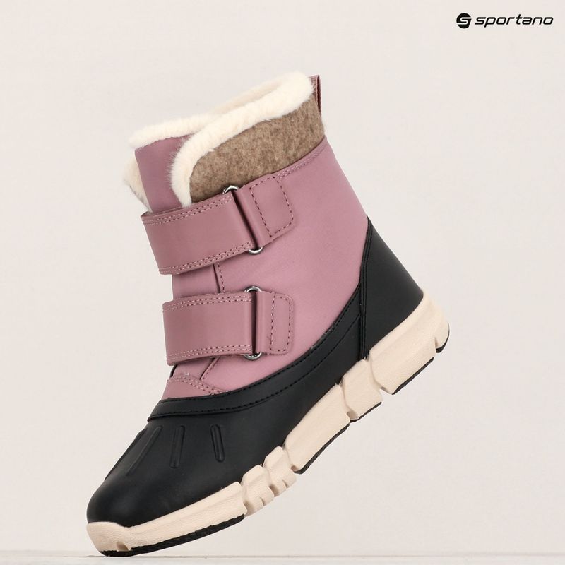 Παιδικές μπότες χιονιού Geox Flexyper ABX dark rose/black 9