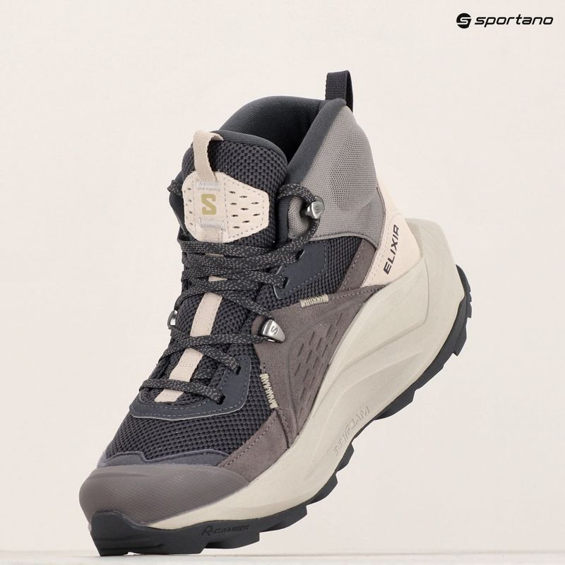 Γυναικεία παπούτσια πεζοπορίας Salomon Elixir Mid GTX nine iron/shark/silver cloud 16