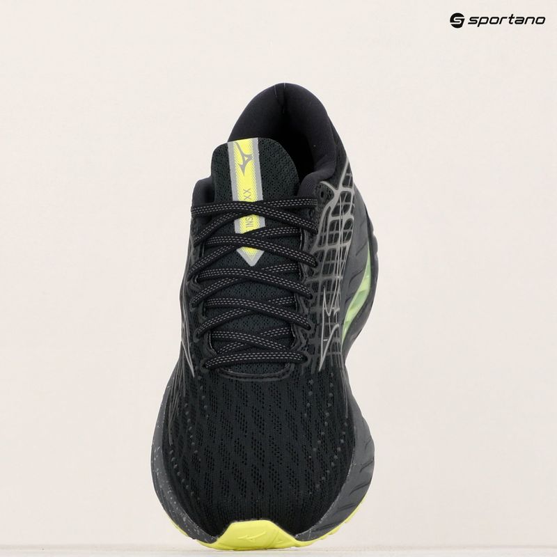 Ανδρικά παπούτσια για τρέξιμο Mizuno Wave Inspire 20 black/silver/sunny lime 11