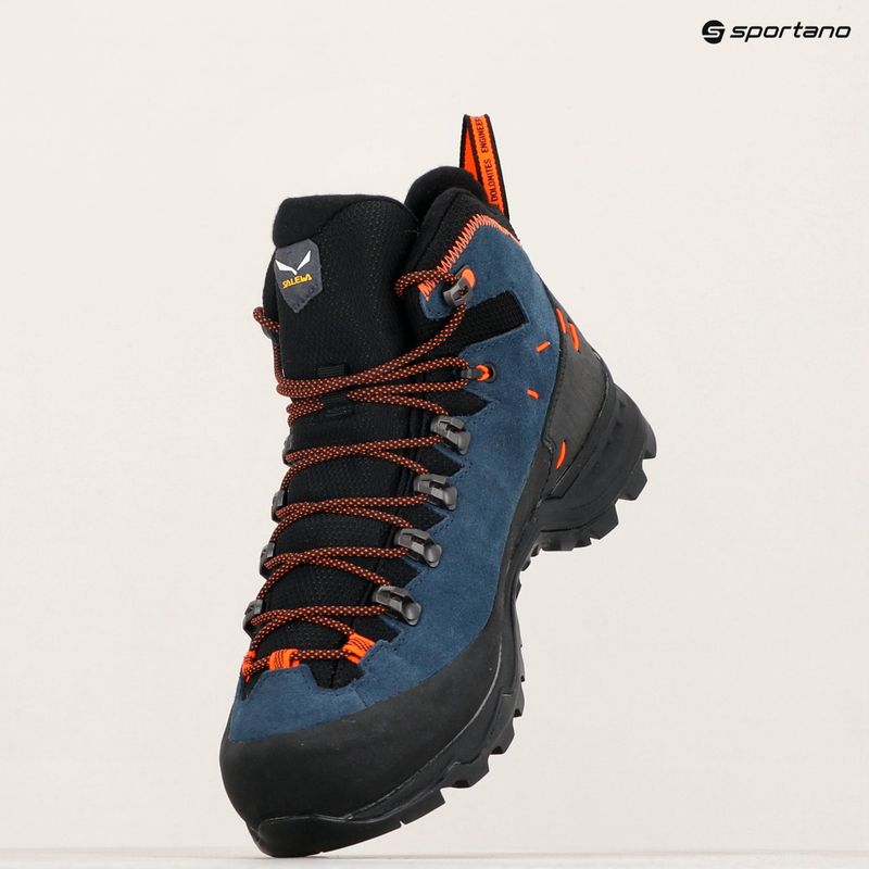 Ανδρικές μπότες πεζοπορίας Salewa Alp Mate Winter Mid PTX σκούρο denim/ μαύρο 7