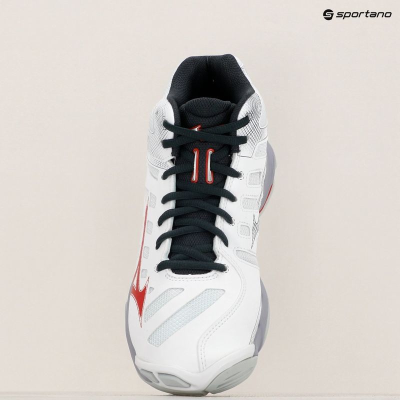 Ανδρικά παπούτσια βόλεϊ Mizuno Wave Voltage 2 Mid white/salsa/black 4