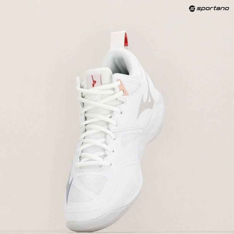 Γυναικεία παπούτσια βόλεϊ Mizuno Wave Dimension white/aleutian/cloud pink 4