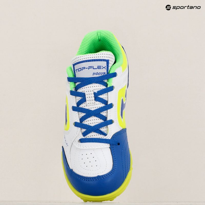 Παιδικά παπούτσια ποδοσφαίρου Joma Top Flex TF white/royal blue 3