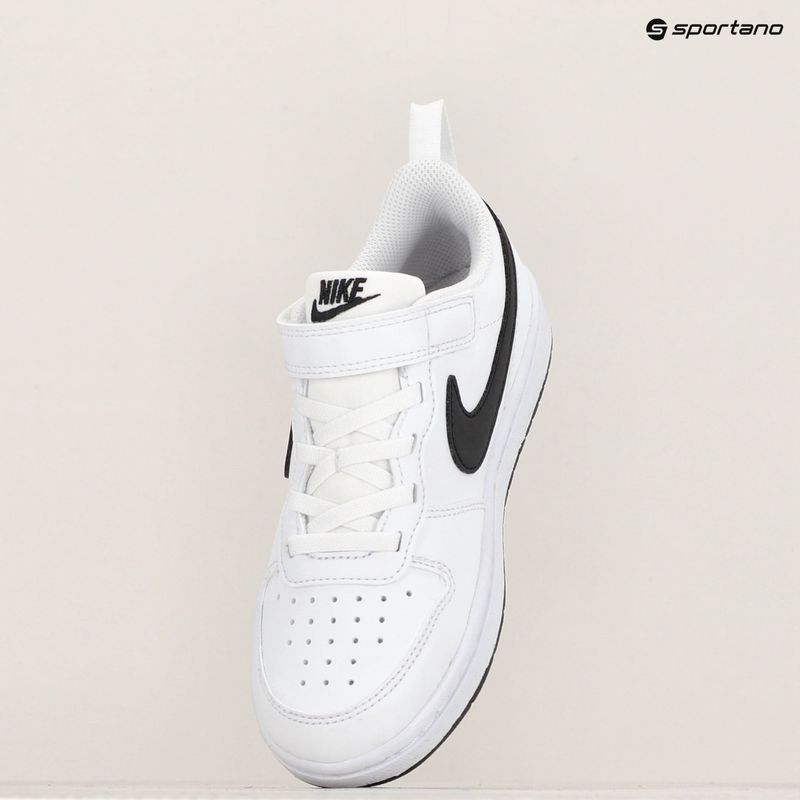 Παιδικά παπούτσια Nike Court Borough Low Recraft λευκό/μαύρο 8