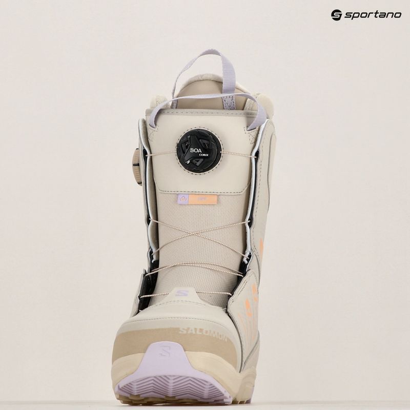 Γυναικείες μπότες snowboard Salomon Ivy Boa SJ Boa W cream/peach fuzz/orchid petal 7