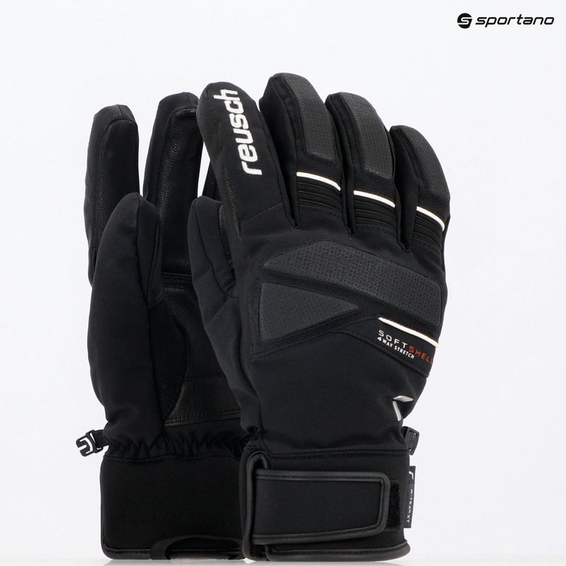 Reusch Thunder R-Tex XT μαύρο/λευκό γάντι σκι 5