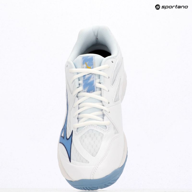 Mizuno Thunder Blade Z παπούτσια βόλεϊ λευκά/μπλε/μπλε αέρα μπλε 13