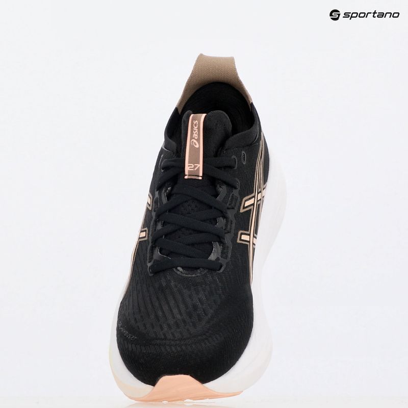 ASICS Gel-Nimbus 27 γυναικεία παπούτσια τρεξίματος μαύρο/μπρεζ 16