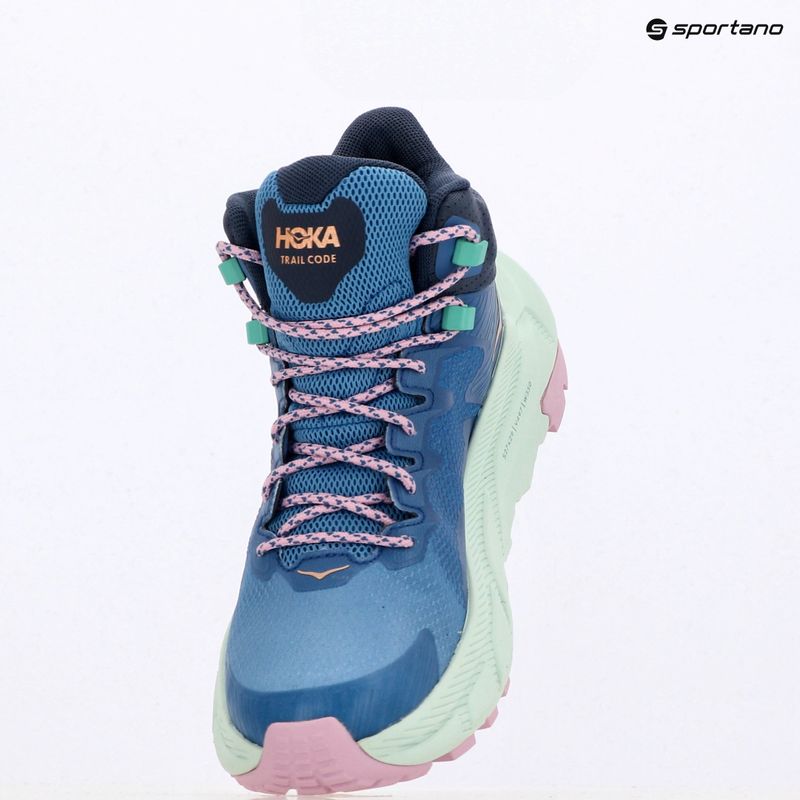 HOKA Trail Code GTX μπότες πεζοπορίας foggy night/aqua breeze 9