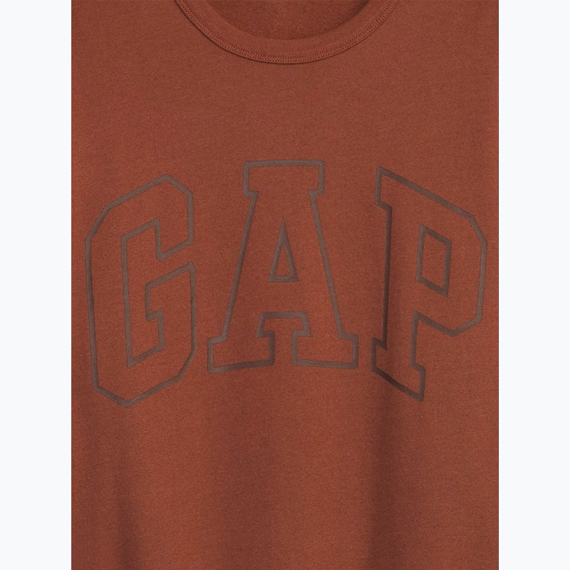 Ανδρικό φούτερ GAP Logo Crewneck burnt russet 4