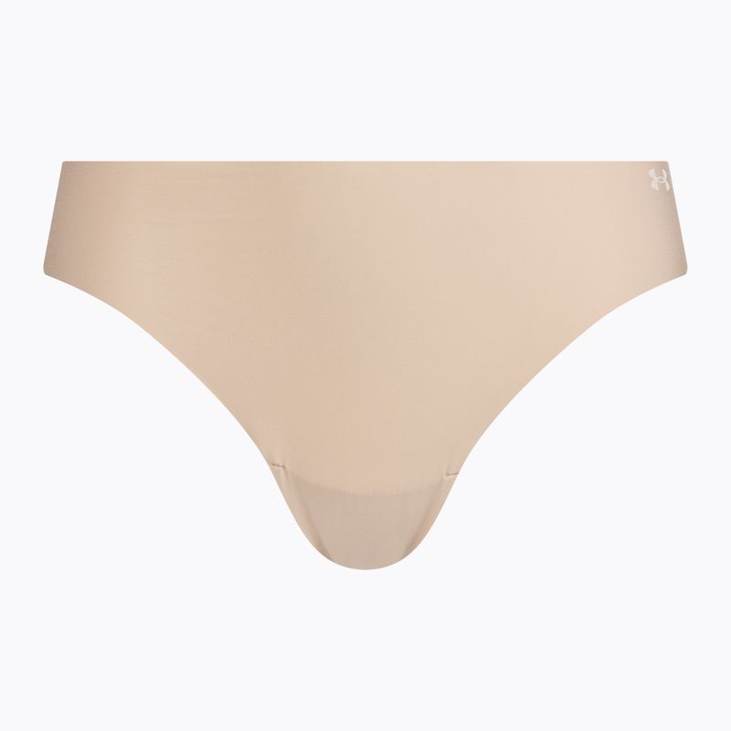 Γυναικείο εσώρουχο Under Armour Pure Stretch Ns Thong 3 τεμ. beige/beige/beige 2