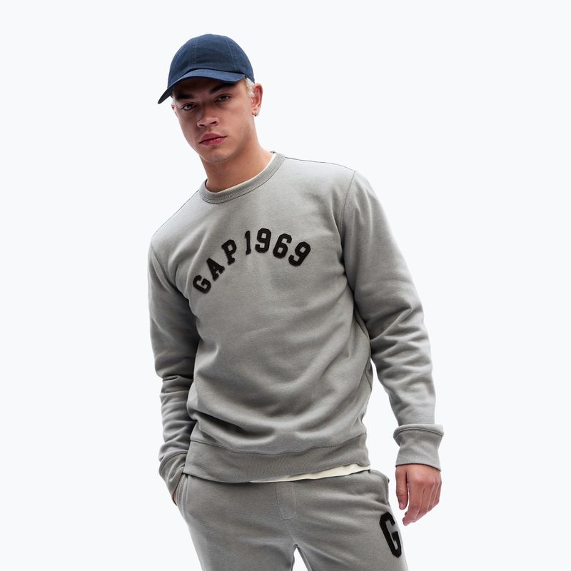 Ανδρικό φούτερ GAP 1969 Logo Crewneck pilot grey