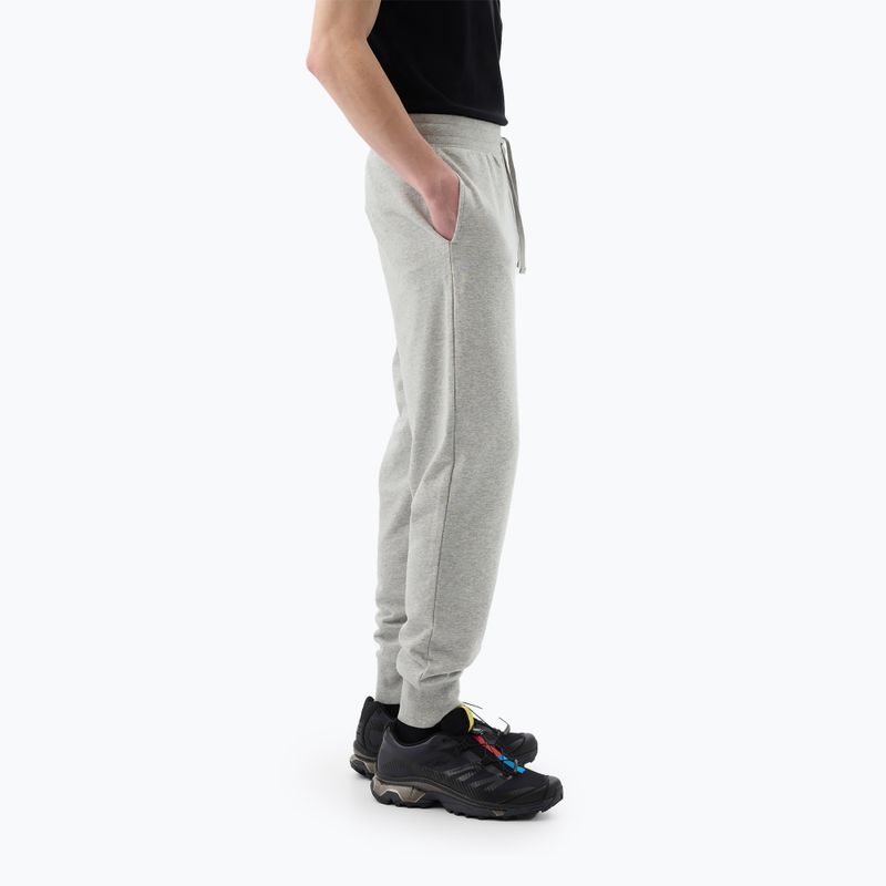 Ανδρικό παντελόνι GAP Heritage French Terry Loggo Jogger light heather grey 4