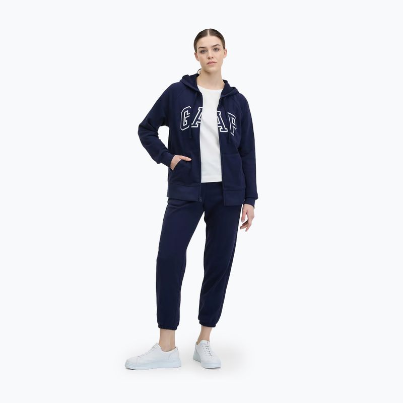 Γυναικείο φούτερ GAP French Fullzip Logo Hoodie navy 2