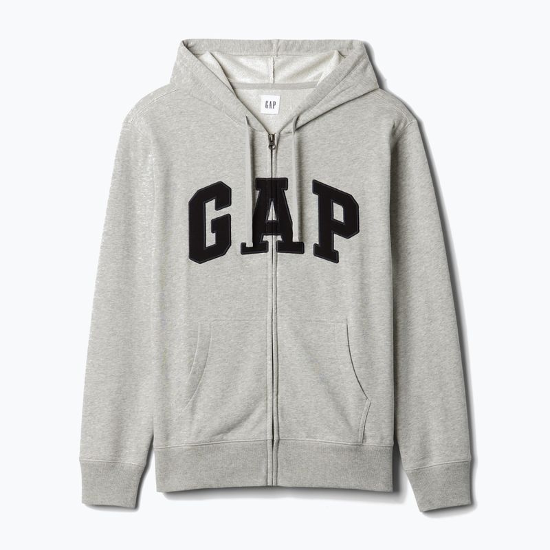 Ανδρικό φούτερ GAP Heritage French Terry Fullzip Logo light heather grey 5